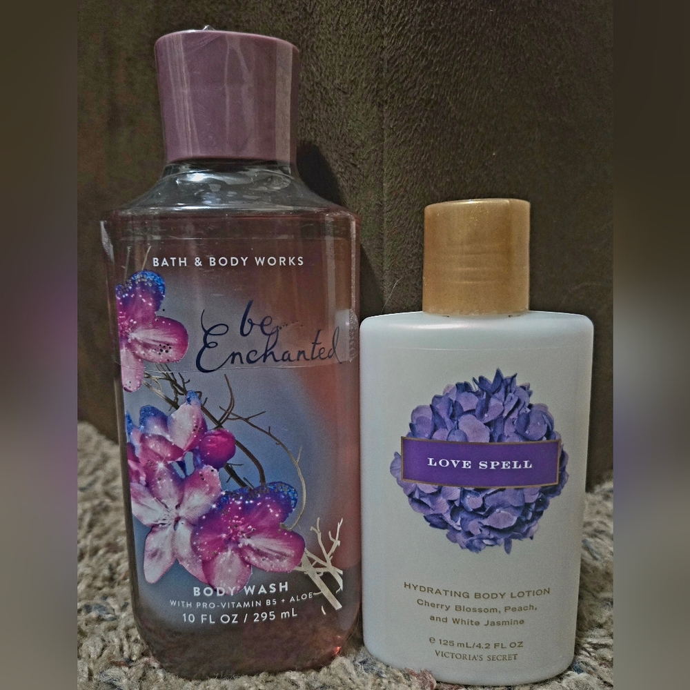 Bath & Body Works Be Enchanted Body Wash - Pink and Purple